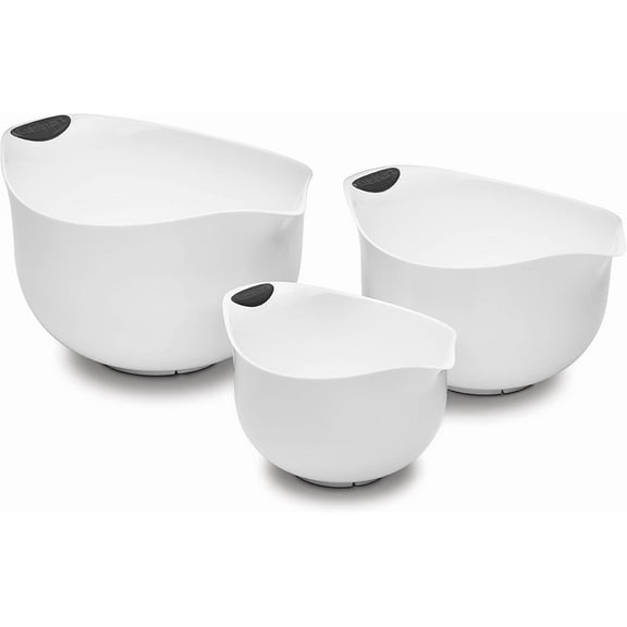 Cuisinart Set of 3 BPA-free Mixing Bowls, White