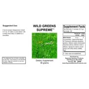Supreme Nutrition Wild Greens Supreme, Pure 90 Gram Powder | 2.3 grams per Serving