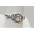 thumbnail image 2 of Size 10, Pink Fire Opal Topaz Sterling Silver Ring, 2 of 6