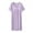 Purple, variant on Xixinqiwan Women's Plus Size Nightgown Modal Cotton Nightdress Short Sleeve Sleepwear Summer V Neck Long Nightwear Green L