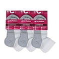 thumbnail image 2 of Dr. Motion Women Quarter White Half-Cushion Compression Socks (6 Pack), 2 of 3