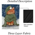 thumbnail image 4 of GZHJMY Garden Flag Double Sided Cat at the Snow, Fade Resistant Yard Flag Durable Banner Indoor Outdoor Home Decor 28x40 Inch Yard Flags, 4 of 7