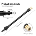 thumbnail image 2 of AEVXKHI Pressure Washer Spray Wand Kit, 16.73 Inch Power Washer Wand Replacement Accessories, with 5 Spray Nozzles Tips and 1 Tip Holder for Cleaning Driveways Cars House, 2 of 11