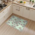 thumbnail image 2 of ODIKA Floral With Delicate Ribbon And Rosebud Accents Coquette Bow Refined Structured Stain Resistant Flatwoven for Entryway, Kitchen, Mudroom, 2 of 7