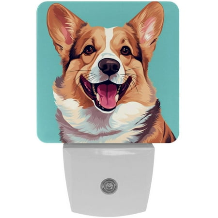 

Dog LED Square Night Lights - Modern Design Energy Efficient Indoor Lighting for Bedrooms Bathrooms and Hallways - 200 Characters