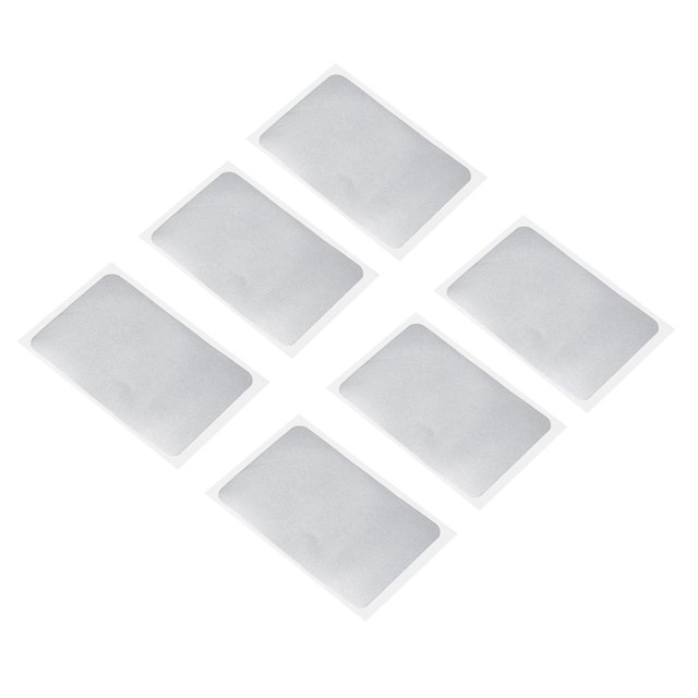 Unique Bargains Down Jacket Repair Patch 2' x 3', 6 Pack Self Adhesive Nylon Fabric Patch, Silver