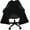 Black, variant on The Original Office Chair Blanket by SnuggleBack; Cozy Comfy Office Desk Chair Wrap Attaches for Convenient Heat and Hands-Free. Stay Warm In The Winter or Summer. Sherpa Fur Lining