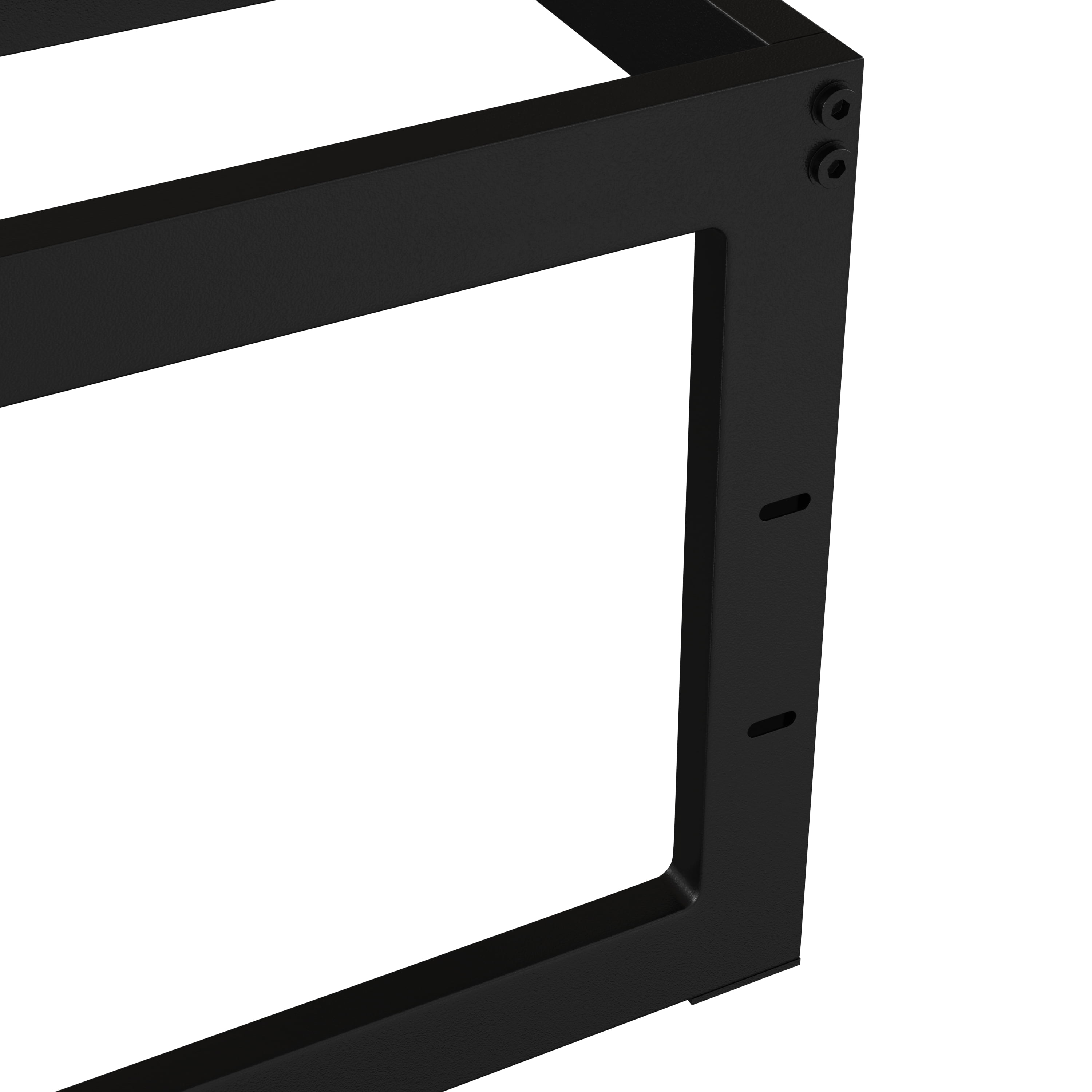 Flash Furniture Modern Steel Platform Bed Frame, Black, Twin