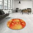 thumbnail image 4 of Ahgly Company Tapis d'Intérieur Lavables en Machine Rectangle Transitionnel Néon Rouge, 7' x 9', 4 of 7