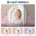 thumbnail image 2 of Ourlova Kids Vanity Set with Lighted Mirror and Stool Adjustable LED LightsAges 3 to 9, 2 of 7