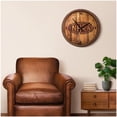 thumbnail image 5 of NHRA Championship Drag Racing 20.25" Faux Debossed Barrel Top Clock, 5 of 5