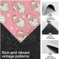 thumbnail image 3 of Pink Christmas Santa Pattern Kitchen Rugs Sets Of 3,Kitchen Runner Rugs Non Skid Washable,Decorative Kitchen Floor Mats for Kitchen,Sink,Laundry,17"x30"+ 17"x47" + 17"x59", 3 of 6