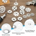thumbnail image 3 of 1-3/8 Insulation Washers, 100 Set 35mm Metal Insulation Washers Foam Board Fasteners Perforated Plaster Washers with Screw Galvanized Steel for Foam Board Fixing Fastening Wall, 3 of 7