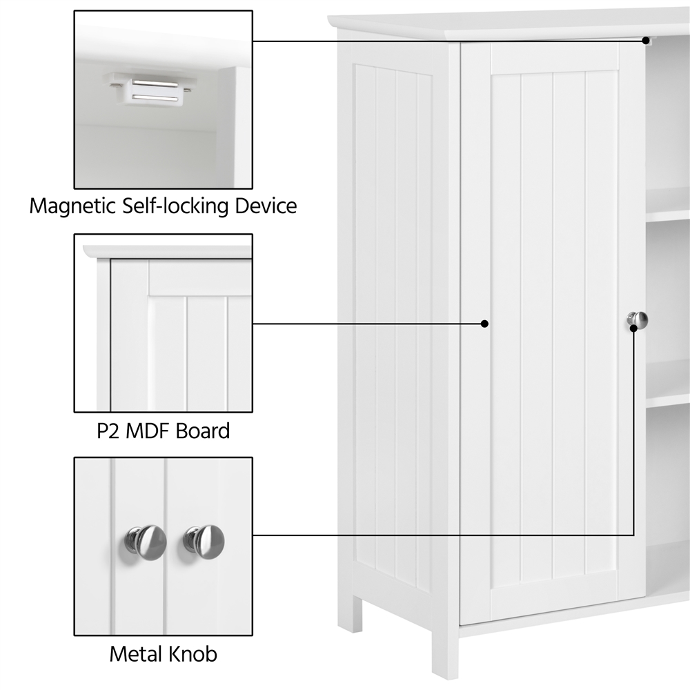 Alden Design Bathroom Cabinet Toilet Medicine Kitchen Laundry Storage Organizer