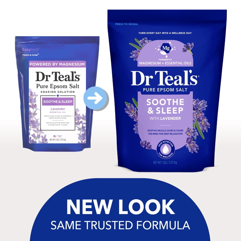 Dr Teal's Soothe & Sleep Epsom Salt Soak, Lavender, 7 lbs photo 2