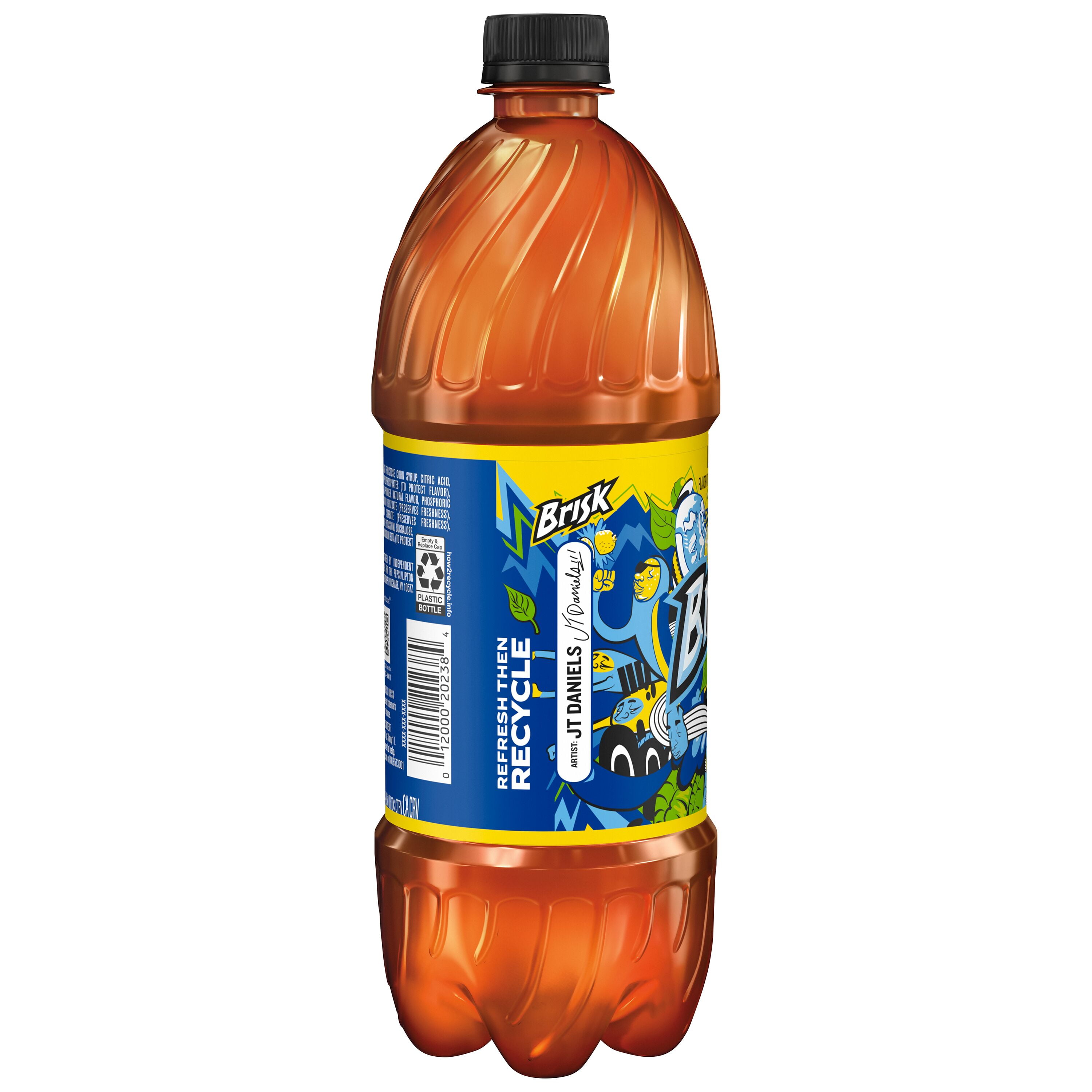 Lipton Brisk Lemon Iced Tea, Bottled Tea Drink, 1 Liter, Bottle