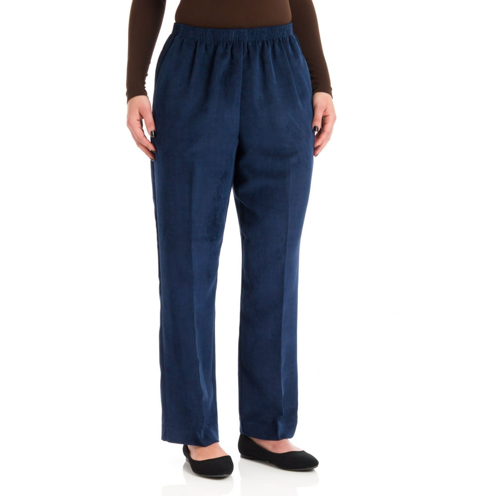 Alfred Dunner - Alfred Dunner Women's Plus Size Polyester Pull-On Pants ...