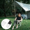 thumbnail image 2 of Pieza triangular de acero inoxidable Uxcell [20PCS] - Uso de triángulo de tienda para camping y actividades al aire libre, 2 of 6