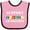 Pink and Black, variant on Inktastic Support Autism Awareness Boys or Girls Baby Bib