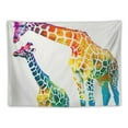 thumbnail image 5 of BCIIG  Giraffe Tapestry, Mom Giraffe in Rainbow Colors Abstract Art Surrealist Image of Animal, Wide Wall Hanging for Bedroom Living Room Dorm,, 5 of 6