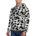 thumbnail image 3 of Salouo Cow Skin 1 Pattern Men's Fall Hoodie Sweatshirt,Sport Hoodie with Pockets for Men Pullover Casual Hooded Sweatshirt-X-Large, 3 of 7