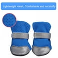 thumbnail image 5 of Breathable Mesh Dog Boots, Adjustable Dog Running Shoes Paw Protector with Anti-Slip Sole, Pet Sports Footwear Dog Hiking Booties with Reflective Straps for Puppy Breeds, 5 of 7