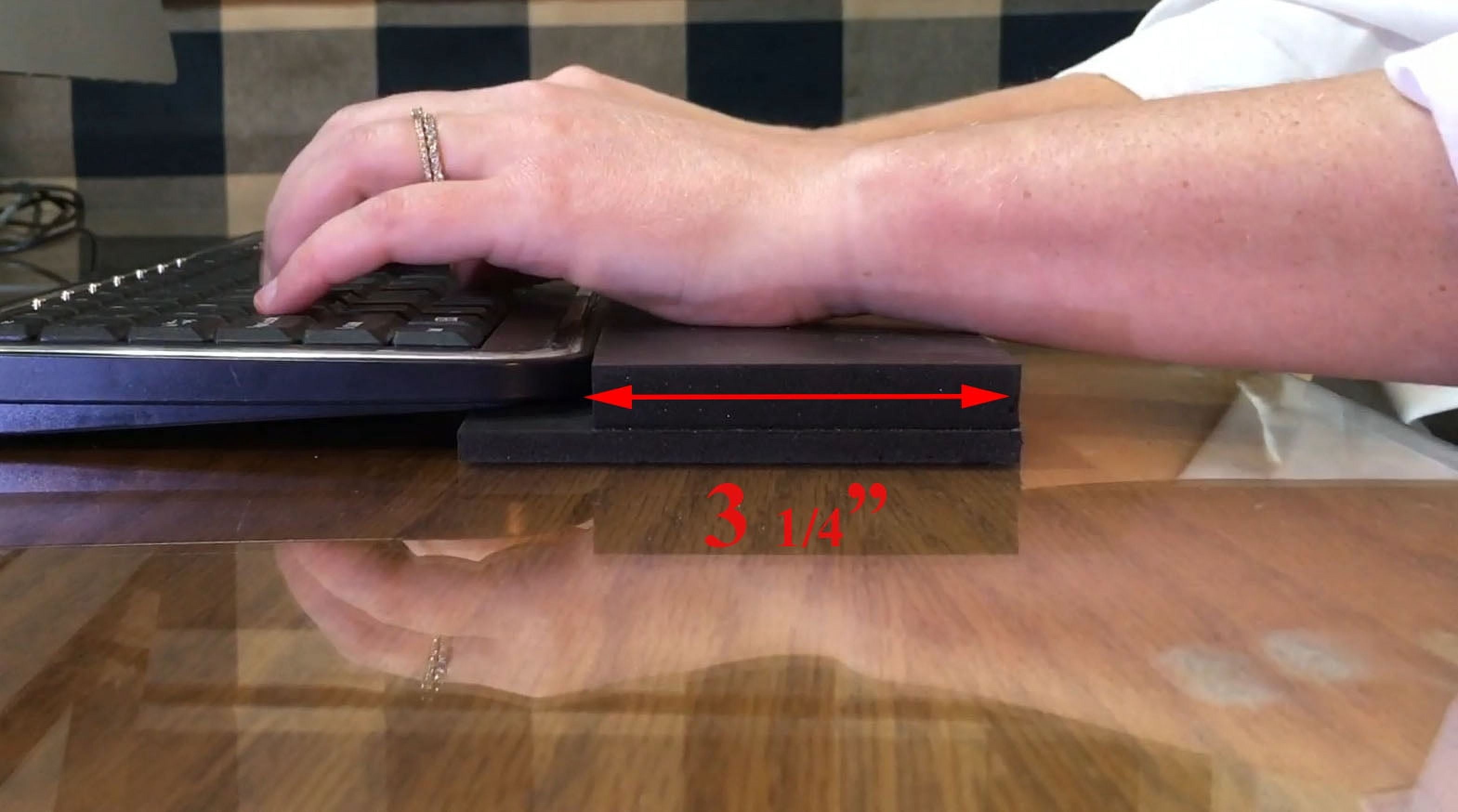 Keyboard Wrist Rest-Sanitizable with 70% alcohol; Perfect for Gamers; Ergonomic for computer typing; Model 3-2