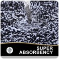 thumbnail image 4 of Bathroom Rugs 24x16, Extra Soft and Absorbent Microfiber Bath Mat, Non-Slip, Machine Washable, Quick Dry Shaggy Bath Carpet, Suitable for Bathroom Floor, Tub, Shower (Black and White, 4 of 8