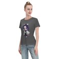 thumbnail image 4 of Women's Basic Short Sleeve T-Shirt Demon Slayer Butterfly Ninja, 4 of 6