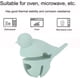 thumbnail image 4 of herramientas de cocina 2 piezas de soporte para cuchara con clip para olla, forma de pájaro, soporte para olla de silicona antiescaldado, estante para cubiertos, utensilios de cocina Zhivalor LRWJ1014-2, 4 of 4