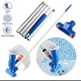 thumbnail image 2 of Yulucky Salvage Net Portable Swimming Pool Vacuum Cleaner with Leaf Rake Skimmer Mesh Frame Net and 5 Assembly Rods Blue Home & Garden|Plastic,A, 2 of 8