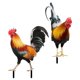 thumbnail image 4 of Estatua de gallo de acrílico, escultura de gallina y pollo, estaca de jardín con forma de gallo Estilo A y Estilo B, 4 of 9