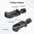 thumbnail image 3 of Universal Quick Release Clamp with Cold Shoe Mount Adapter and 1/4" Thread for Camera Tripod Head L Quick Release Plate L Bracket Compatible with Arca Style Plate KQ-22, 3 of 5