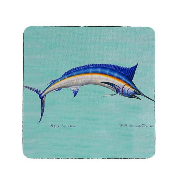 Betsy Drake CT015C Blue Marlin Coaster - Set of 4