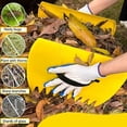 thumbnail image 4 of Garden Leaf Scoops & Gloves Set, 2 Pairs of , Adjustable-Handle Leaf Claws, High-Quality Plastic Hand Rakes, 4 of 5