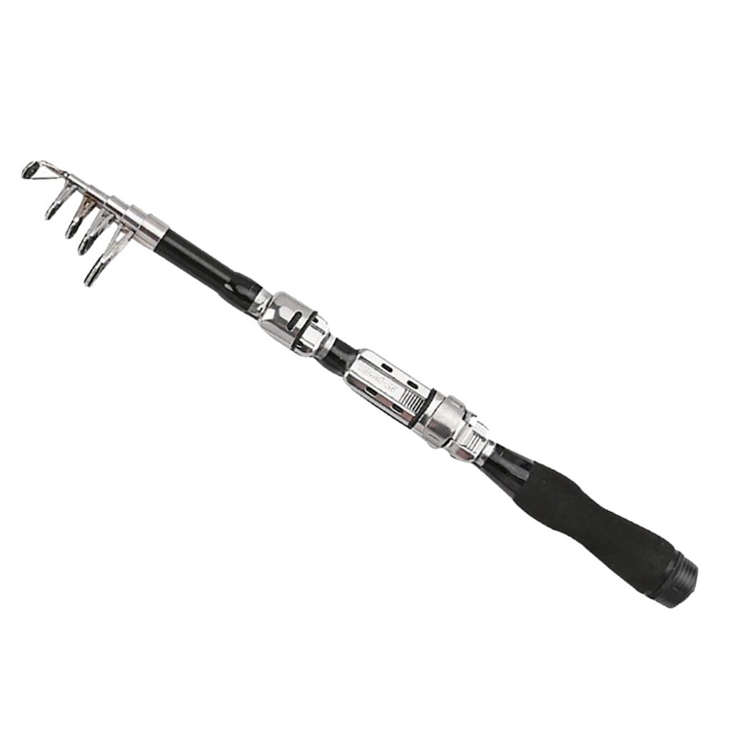 Hard Collapsible Fishing Rod Freshwater Saltwater Telescopic Pole .1m