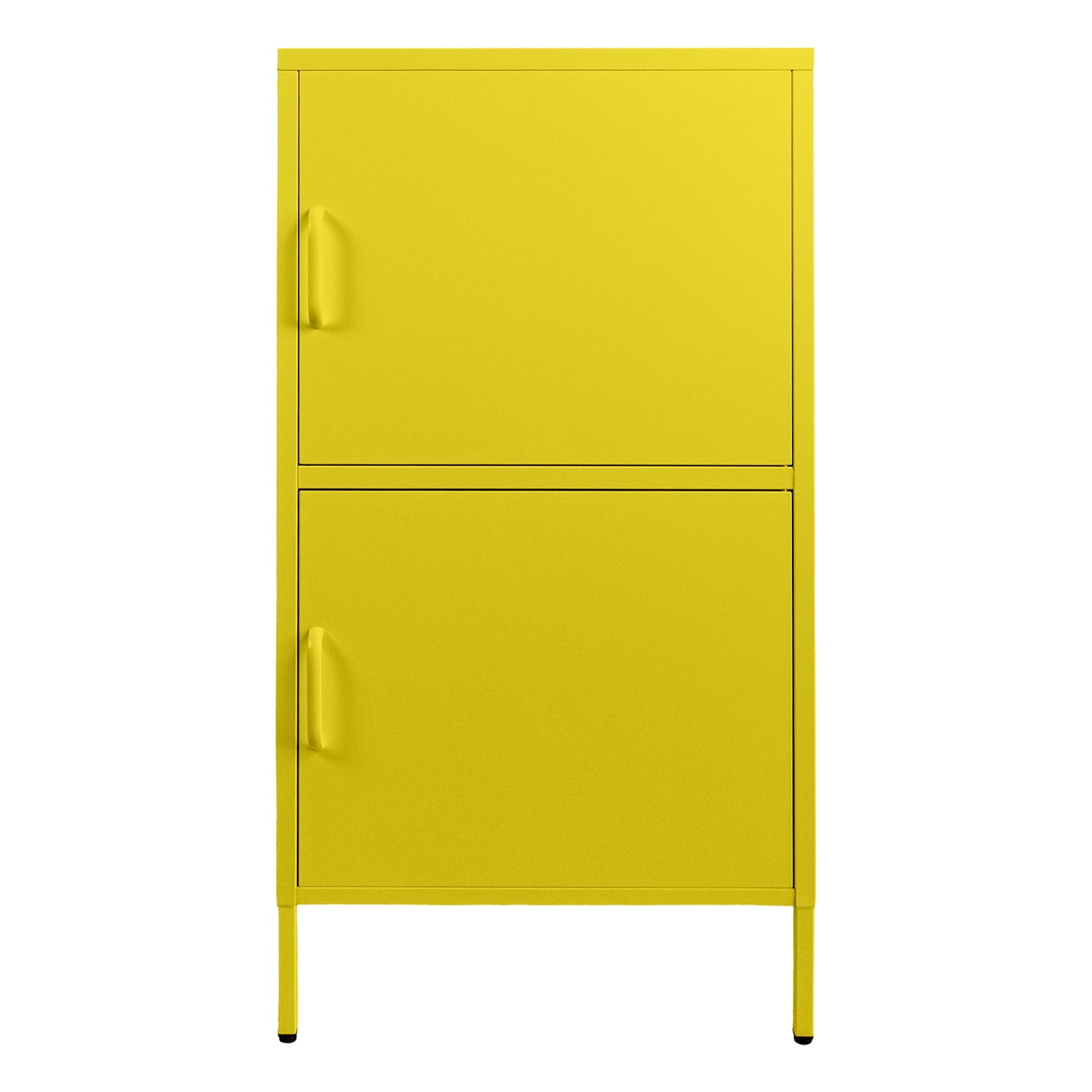 Estante 2 Puertas Y Y Repisa Interior - Amarillo Pastel