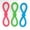 Full Set - All 3 Toys, variant on Figure 8 Rubber Durable Aggresive Chew Toss Dog Toy Massaging and Gum Cleaning (Green)