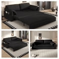 thumbnail image 4 of Aukfa Queen Sleeper Sofa Bed, Convertible Loveseat Pull Out Sofa Couch with Side Pockets, Black, 4 of 10