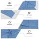 thumbnail image 4 of Blusa de manga larga con capucha para hombre, color liso, moderna, holgada, informal, con botones y cordón, de poliéster., 4 of 8