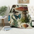 thumbnail image 1 of Manta de hongos, regalos de hongos para mujeres, manta de franela suave y acogedora con hongos para todas las estaciones, para sofá, sofá, decoración de habitación estilo cottagecore, mantas de, 1 of 6