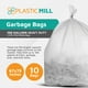 thumbnail image 2 of Bolsas de basura PlasticMill, 100 galones, transparentes, 10 unidades, 1.3 mil, 2 of 5