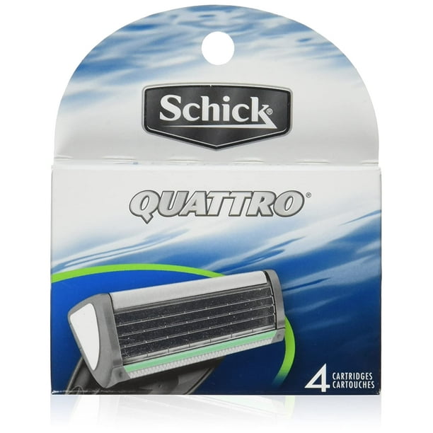 Schick Quattro Titanium Razor Blade Refills for Men (Pack of 3