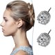 thumbnail image 4 of Pendientes redondos con circonitas, 4 of 8