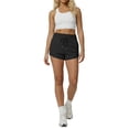 thumbnail image 5 of Sundazz Womens Sweat Shorts High Waisted Running Gym Workout Shorts Summer Casual Shorts with Pockets,Black,S, 5 of 9