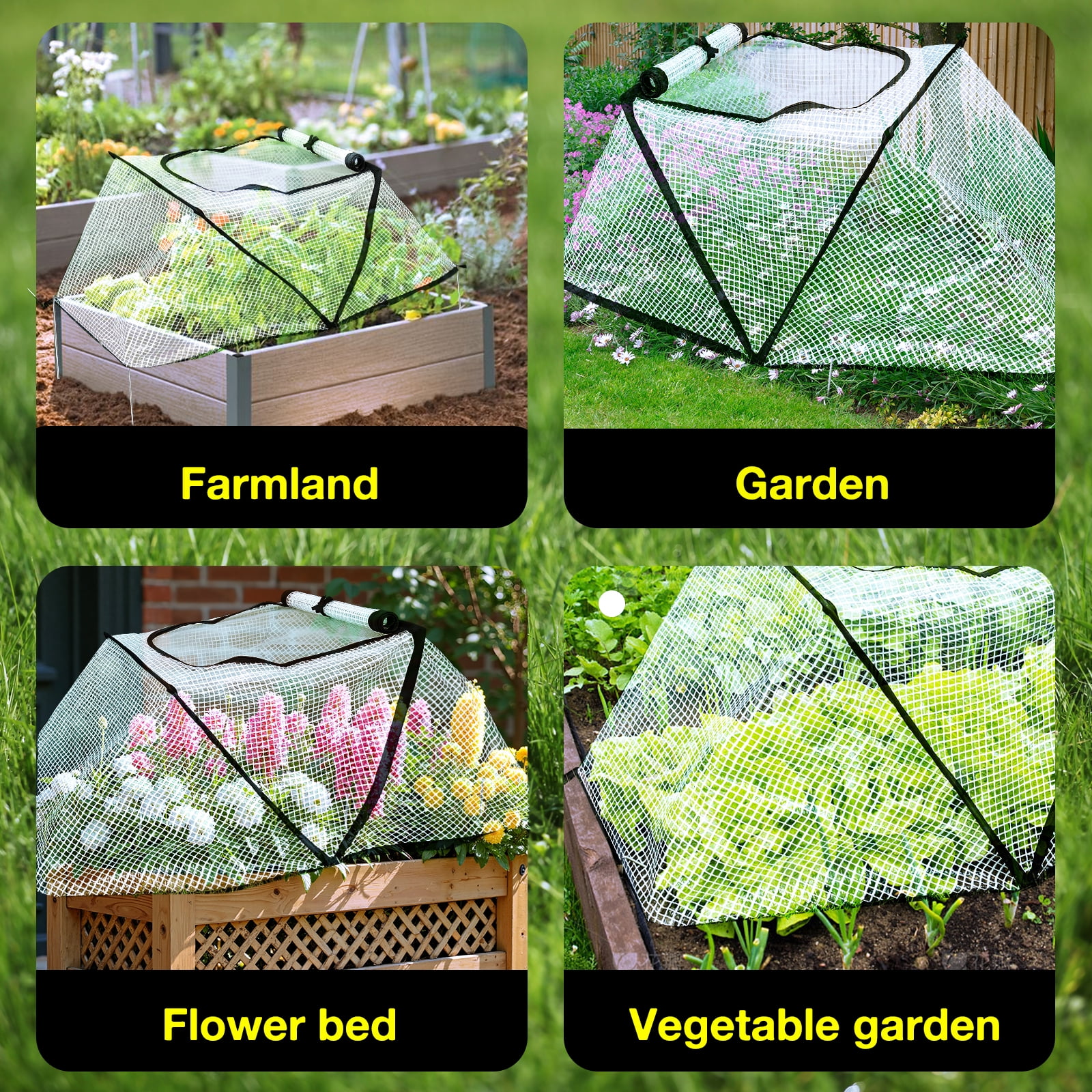 Foldable Greenhouse Cover Enduring Mini Greenhouse with Breathable Mesh Portable Small Hothouse for Garden