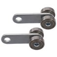 thumbnail image 3 of 2pcs Window Door Two Wheels Struts Channel Trolley Window Door Roller Wheels, 3 of 9