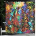 thumbnail image 4 of Ambesonne Abstract Art Shower Curtain, Woman Face, 69"Wx75"L, Multicolor, 4 of 5