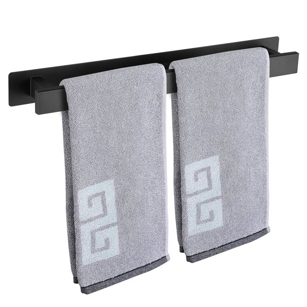 Toallero de baño, toallero de baño, toallero, soporte para toallas de mano, soporte de pared cuadrado de acero inoxidable