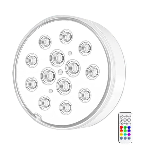 Kyusrd Summer Outdoor Patio Deals!Usb Charging Led13 Lights Rgb Color Changing RF Remote Control Diving Lights Timing Pool Bottom Lights 20ml
